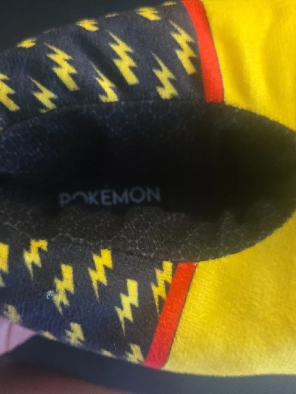 Pokemon Pikachu Plush Slippers - Yellow with Red Cheeks